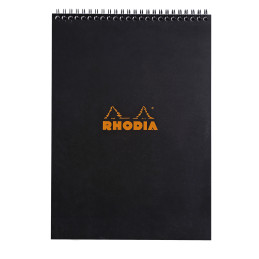 Rhodia Classic Wirebound Notepad - A4 - Black - Squared